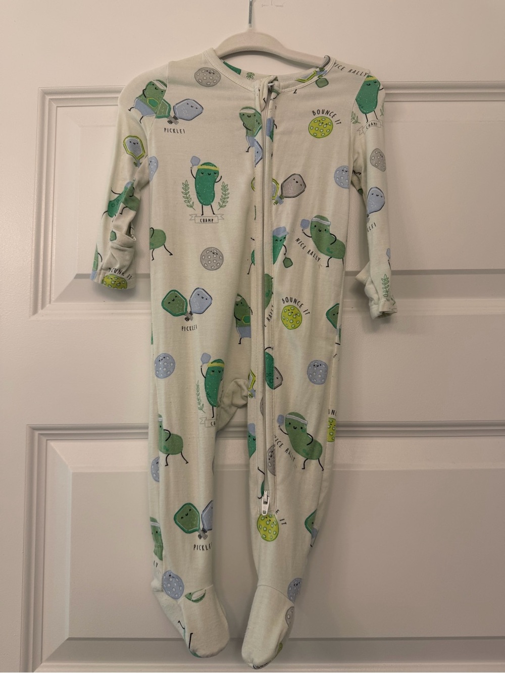 Angel dear pickleball zippie sleeper pajamas